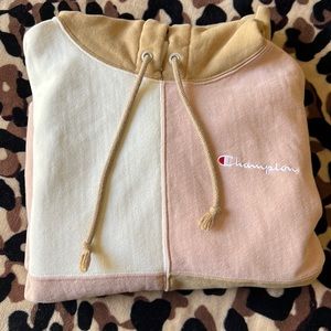 Color Block Mens Champion Hoodie